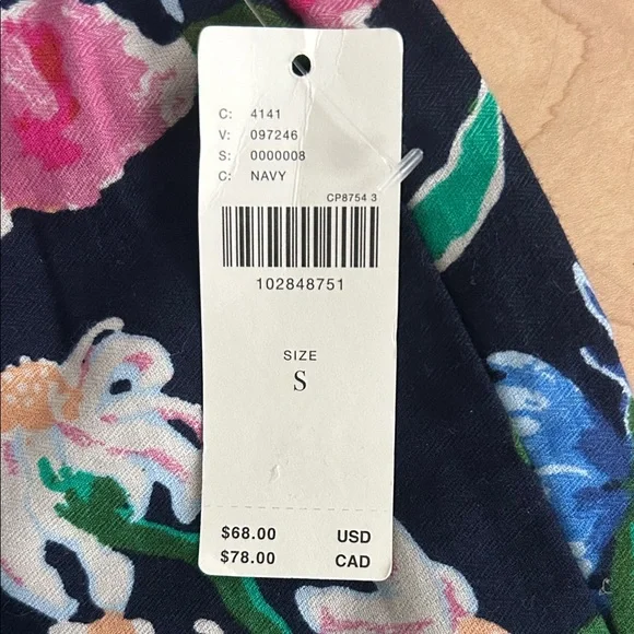 Anthropologie LyreBird Cloud Flannel Pajama Pants Gemmel Navy Tiger Print Size S - Picture 2 of 5